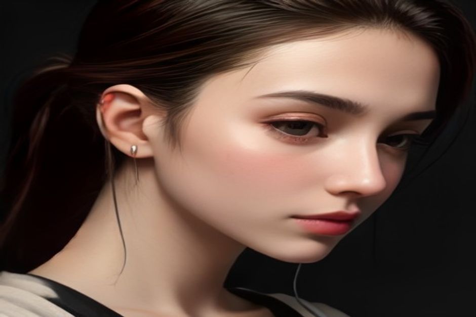 closeup das interfaces de controlo touch nos earbuds
